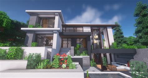Modern House Minecraft Maps .